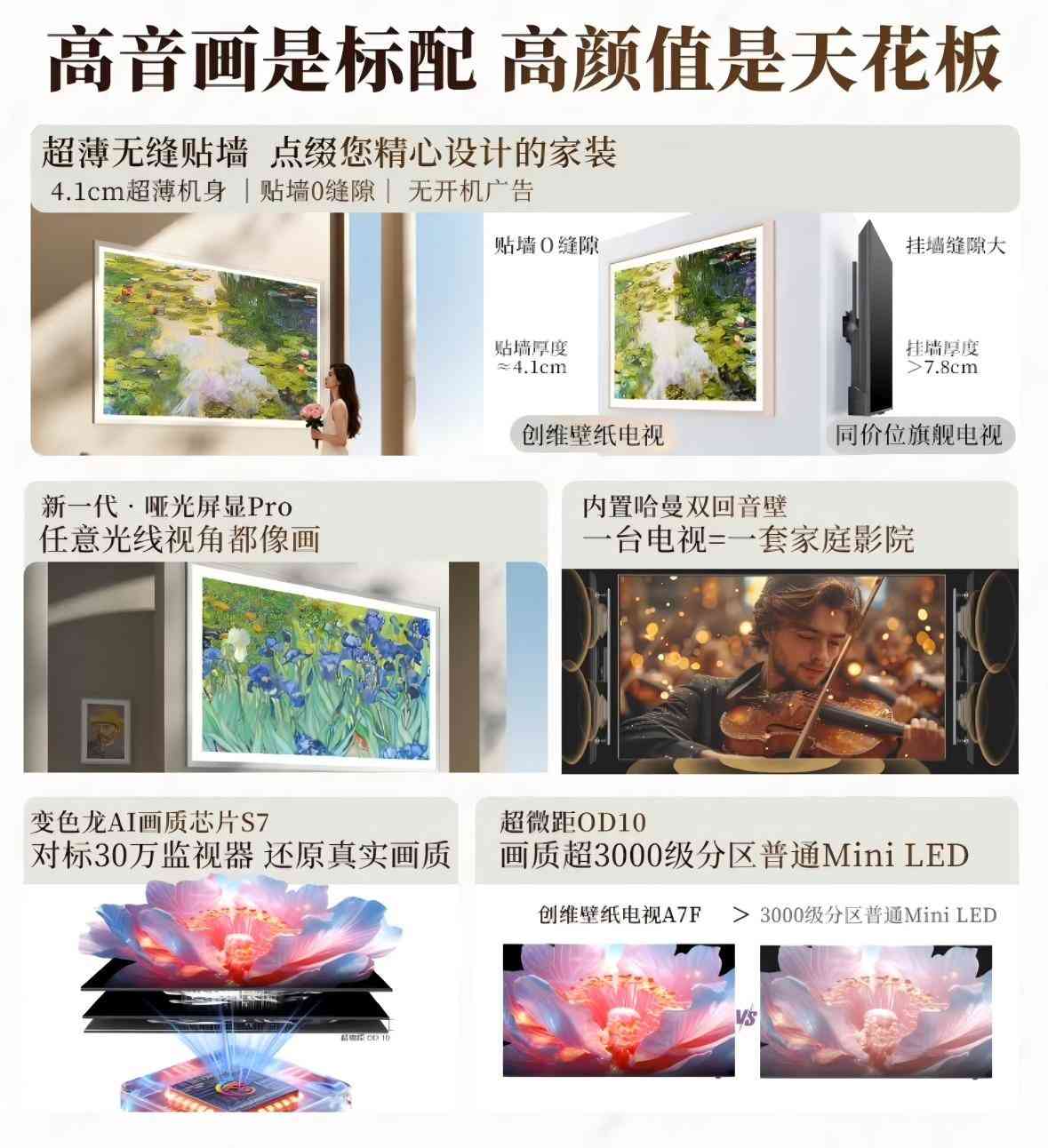 创维电视机质量怎么样 电视怎么选？闭眼冲双十一全网热销TOP1的创维壁纸电视